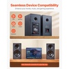 image:imageVEVOR Passive Bookshelf Speaker 300W Book Shelf Stereo Speakers with 525Inch Woofer and 1Inch Tweeter Detachable Grille 65Hz20KHz Frequency Response Wooden Enclosurefor Home Theater 1 Pair525 Inch