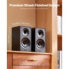 image:imageVEVOR Passive Bookshelf Speaker 300W Book Shelf Stereo Speakers with 525Inch Woofer and 1Inch Tweeter Detachable Grille 65Hz20KHz Frequency Response Wooden Enclosurefor Home Theater 1 Pair525 Inch