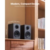 image:imageVEVOR Passive Bookshelf Speaker 300W Book Shelf Stereo Speakers with 525Inch Woofer and 1Inch Tweeter Detachable Grille 65Hz20KHz Frequency Response Wooden Enclosurefor Home Theater 1 Pair525 Inch