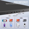 image:imageVEVOR Portable Laptop Screen Extender 14 FHD 1080P IPS Dual Extended Monitor for 1317 Laptop Swivel Portable Monitor USBCUSBAMini HDMI Port Compatible with MacWinsAndroidSwitchPS514 Dual Screen
