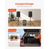 image:imageVEVOR Portable PA System with Microphone 300W Powered Sound System with 8 Channel Mixer Dual 8 Speakers Wireless Bluetooth Compact Stands USB SD XLR RCA Inputs for DJs Events Indoor ampOutdoor300W