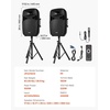 image:imageVEVOR Portable PA System with Microphone 300W Powered Sound System with 8 Channel Mixer Dual 8 Speakers Wireless Bluetooth Compact Stands USB SD XLR RCA Inputs for DJs Events Indoor ampOutdoor2000W