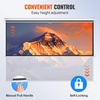 image:imageVEVOR Projector Screen 100 inch Manual Pull Down Projector Screen 169 4K 1080 HD Projector Screen AutoLocking Portable Projection Screen Projector Screen for Family Home Office TheaterTL100SA