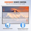 image:imageVEVOR Projector Screen 100 inch Manual Pull Down Projector Screen 169 4K 1080 HD Projector Screen AutoLocking Portable Projection Screen Projector Screen for Family Home Office TheaterTLES120