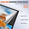image:imageVEVOR Projector Screen 100 inch Manual Pull Down Projector Screen 169 4K 1080 HD Projector Screen AutoLocking Portable Projection Screen Projector Screen for Family Home Office TheaterTLES100