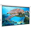 image:imageVEVOR Projector Screen 100 inch Manual Pull Down Projector Screen 169 4K 1080 HD Projector Screen AutoLocking Portable Projection Screen Projector Screen for Family Home Office TheaterTLES100