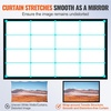 image:imageVEVOR Projector Screen 130inch Outdoor Projector Screen 169 Movie Screen Fixed Frame 3D Projector Screen for 4K HDTV Movie Theater120inch