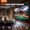image:imageVEVOR Projector Screen 130inch Outdoor Projector Screen 169 Movie Screen Fixed Frame 3D Projector Screen for 4K HDTV Movie Theater130inch
