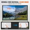 image:imageVEVOR Projector Screen with Stand 120 inch 169 4K 1080 HD Outdoor Movie Screen with Stand WrinkleFree Projection Screen with Bar Feet and Carry Bag for Home Theater Cinema Backyard Movie NightFlatfooted 100