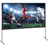 image:imageVEVOR Projector Screen with Stand 120 inch 169 4K 1080 HD Outdoor Movie Screen with Stand WrinkleFree Projection Screen with Bar Feet and Carry Bag for Home Theater Cinema Backyard Movie NightFlatfooted 120