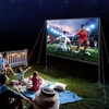 image:imageVEVOR Projector Screen with Stand 120 inch 169 4K 1080 HD Outdoor Movie Screen with Stand WrinkleFree Projection Screen with Bar Feet and Carry Bag for Home Theater Cinema Backyard Movie NightSixfooted 120