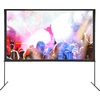 image:imageVEVOR Projector Screen with Stand 120 inch 169 4K 1080 HD Outdoor Movie Screen with Stand WrinkleFree Projection Screen with Bar Feet and Carry Bag for Home Theater Cinema Backyard Movie NightFlatfooted 120