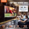image:imageVEVOR Projector Screen with Stand 120 inch 169 4K 1080 HD Outdoor Movie Screen with Stand WrinkleFree Projection Screen with Bar Feet and Carry Bag for Home Theater Cinema Backyard Movie NightFlatfooted 120