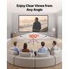 image:imageVEVOR Projector Screen with Stand 60 Inch 160 Wide Angle Indoor Outdoor Projection Screen 169 4K HD Wrinkleless Portable Tripod Screens with Carry Bag for Movie Home Theater Office PresentationProjector Screen with Stand80