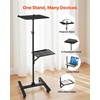 image:imageVEVOR Projector Stand 2 Shelves Laptop Floor Stand Projector Stands Table with Adjustable Height 3386 to 5354 inch IBeam Frame Projectors Stands Tripod for Meetings Outdoor Movies Video Stand