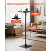 image:imageVEVOR Projector Stand Projector Floor Stand with Adjustable Height 303 to 634 inch 360 Horizontal Rotation Projectors Cart for Meetings Outdoor Movies Video Stand Gimbal Mount or Tray Support