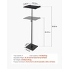image:imageVEVOR Projector Stand Projector Floor Stand with Adjustable Height 303 to 634 inch 360 Horizontal Rotation Projectors Cart for Meetings Outdoor Movies Video Stand Gimbal Mount or Tray Support