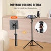 image:imageVEVOR Projector Stand with Wheels Laptop Stand Tripod Adjustable Height from 313 to 673 Projector Tripod Stand with 2 Trays amp Gooseneck Phone Holder for Outdoor Movies Home Office or StudioTripod without Wheels