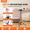 image:imageVEVOR Projector Stand with Wheels Laptop Stand Tripod Adjustable Height from 313 to 673 Projector Tripod Stand with 2 Trays amp Gooseneck Phone Holder for Outdoor Movies Home Office or StudioTripod without Wheels