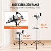 image:imageVEVOR Projector Stand with Wheels Laptop Stand Tripod Adjustable Height from 313 to 673 Projector Tripod Stand with 2 Trays amp Gooseneck Phone Holder for Outdoor Movies Home Office or StudioTripod with Wheels