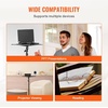 image:imageVEVOR Projector Stand with Wheels Laptop Stand Tripod Adjustable Height from 313 to 673 Projector Tripod Stand with 2 Trays amp Gooseneck Phone Holder for Outdoor Movies Home Office or StudioTripod without Wheels