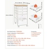 image:imageVEVOR Rolling Cart with Drawers 4 Drawer Storage Organizer Mobile Utility Cart with Steel Frame Universal Casters amp 2 Brakes for Office Classroom Craft Tools Garage Cleaning Supplies Rose Red157 L x 130 W x 250 H