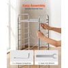 image:imageVEVOR Rolling Cart with Drawers 4 Drawer Storage Organizer Mobile Utility Cart with Steel Frame Universal Casters amp 2 Brakes for Office Classroom Craft Tools Garage Cleaning Supplies Rose Red156 L x 132 W x 390 H