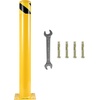 image:imageVEVOR Safety Bollard 36 Inch Height Bollard Post 55 Inch Diameter Steel Pipe Safety Bollard Post Yellow Steel Bollard Steel Safety Bollard with 8 Anchor Bolts Perfect for TrafficSensitive Area42Hx55D
