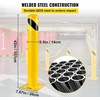 image:imageVEVOR Safety Bollard 36 Inch Height Bollard Post 55 Inch Diameter Steel Pipe Safety Bollard Post Yellow Steel Bollard Steel Safety Bollard with 8 Anchor Bolts Perfect for TrafficSensitive Area42Hx55D
