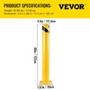 image:imageVEVOR Safety Bollard 48 Inch Height Bollard Post 45 Inch Diameter Steel Pipe Safety Bollard Post Yellow Steel Bollard Steel Safety Bollard with 8 Anchor Bolts Perfect for TrafficSensitive Area48Hx45D
