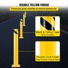image:imageVEVOR Safety Bollard 48 Inch Height Bollard Post 45 Inch Diameter Steel Pipe Safety Bollard Post Yellow Steel Bollard Steel Safety Bollard with 8 Anchor Bolts Perfect for TrafficSensitive Area48Hx45D