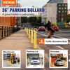 image:imageVEVOR Safety Bollard 48 Inch Height Bollard Post 45 Inch Diameter Steel Pipe Safety Bollard Post Yellow Steel Bollard Steel Safety Bollard with 8 Anchor Bolts Perfect for TrafficSensitive Area36Hx45D