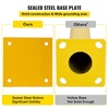 image:imageVEVOR Safety Bollard 48 Inch Height Bollard Post 45 Inch Diameter Steel Pipe Safety Bollard Post Yellow Steel Bollard Steel Safety Bollard with 8 Anchor Bolts Perfect for TrafficSensitive Area48Hx45D