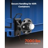 image:imageVEVOR Shipping Container Wheels 6Lug Wheels Kit Heavy Duty Shipping Container Axle with Ratchet Tie DownMoves 20 ft  40 ft Secure Transport for Dock Warehouse Construction Site Black6Lug