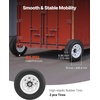 image:imageVEVOR Shipping Container Wheels 8Lug Wheels Kit Heavy Duty Shipping Container Accessories with Ratchet Tie DownMoves 20 ft  40 ft Secure Transport for Dock Warehouse Construction Site Black