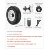 image:imageVEVOR Shipping Container Wheels 8Lug Wheels Kit Heavy Duty Shipping Container Accessories with Ratchet Tie DownMoves 20 ft  40 ft Secure Transport for Dock Warehouse Construction Site Black