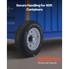 image:imageVEVOR Shipping Container Wheels 8Lug Wheels Kit Heavy Duty Shipping Container Accessories with Ratchet Tie DownMoves 20 ft  40 ft Secure Transport for Dock Warehouse Construction Site Black