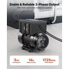 image:imageVEVOR Single Phase to 3Phase Rotary Converter 75HP 21A 208240V InputOutput Rotary Phase Converter  Expandable to Higher Horsepower for HeavyLoad EquipmentBlack5HP14A