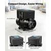 image:imageVEVOR Single Phase to 3Phase Rotary Converter 75HP 21A 208240V InputOutput Rotary Phase Converter  Expandable to Higher Horsepower for HeavyLoad EquipmentBlack75HP21A