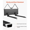 image:imageVEVOR Skid Steer Pallet Forks 2600 lbs Rated Capacity Pallet Fork Frame Attachment with 48inch Pallet Forks Blades 178 inch Ball Hitch Receiver Quick Tach Connection for Skid Steers Tractors
