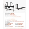 image:imageVEVOR Skid Steer Pallet Forks 45 Pallet Fork Frame with 48 Fork Blades 2inch Hitch Receiver amp Spear Sleeves Rated 4000 LB Fit for Skid Steers Tractors42 Forks