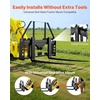 image:imageVEVOR Skid Steer Pallet Forks 45 Pallet Fork Frame with 48 Fork Blades 2inch Hitch Receiver amp Spear Sleeves Rated 4000 LB Fit for Skid Steers Tractors42 Forks