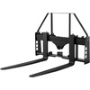 image:imageVEVOR Skid Steer Pallet Forks 45 Pallet Fork Frame with 48 Fork Blades 2inch Hitch Receiver amp Spear Sleeves Rated 4000 LB Fit for Skid Steers Tractors42 Forks
