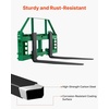image:imageVEVOR Skid Steer Pallet Forks 50 Pallet Fork Frame with 42 Fork Blades 2inch Hitch Receiver amp Spear Sleeves Rated 4000 LB Fit for JD Tractors36 Forks