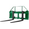 image:imageVEVOR Skid Steer Pallet Forks 50 Pallet Fork Frame with 42 Fork Blades 2inch Hitch Receiver amp Spear Sleeves Rated 4000 LB Fit for JD Tractors42 Forks
