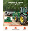 image:imageVEVOR Skid Steer Pallet Forks 50 Pallet Fork Frame with 42 Fork Blades 2inch Hitch Receiver amp Spear Sleeves Rated 4000 LB Fit for JD Tractors42 Forks
