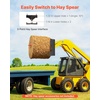 image:imageVEVOR Skid Steer Pallet Frame 4000 lbs Rated Load Capacity 50inch Pallet Fork Frame Attachments with 2inch Hitch Receiver amp Spear Sleeves Fit for John Deere Loaders Quick Attach Mount Frame Only45 x 7 x 19 in