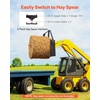 image:imageVEVOR Skid Steer Pallet Frame 4000 lbs Rated Load Capacity 50inch Pallet Fork Frame Attachments with 2inch Hitch Receiver amp Spear Sleeves Fit for John Deere Loaders Quick Attach Mount Frame Only45 x 7 x 3425 in
