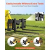 image:imageVEVOR Skid Steer Pallet Frame 4000 lbs Rated Load Capacity 50inch Pallet Fork Frame Attachments with 2inch Hitch Receiver amp Spear Sleeves Fit for John Deere Loaders Quick Attach Mount Frame Only45 x 7 x 19 in