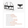 image:imageVEVOR Skid Steer Pallet Frame 4000 lbs Rated Load Capacity 50inch Pallet Fork Frame Attachments with 2inch Hitch Receiver amp Spear Sleeves Fit for John Deere Loaders Quick Attach Mount Frame Only45 x 7 x 3425 in